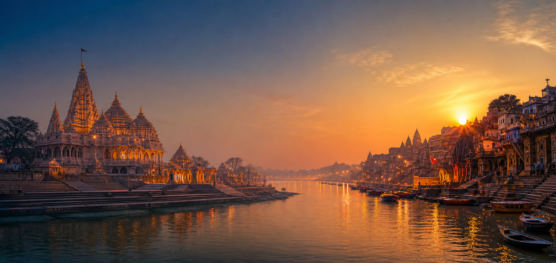 Ayodhya Ram Mandir and Varanasi Ganga ghats itinerary